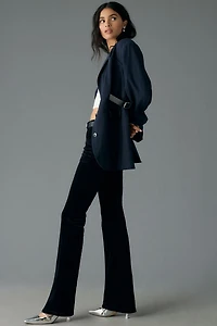 Pilcro The Icon Low-Rise Corduroy Chop Pocket Flare Jeans