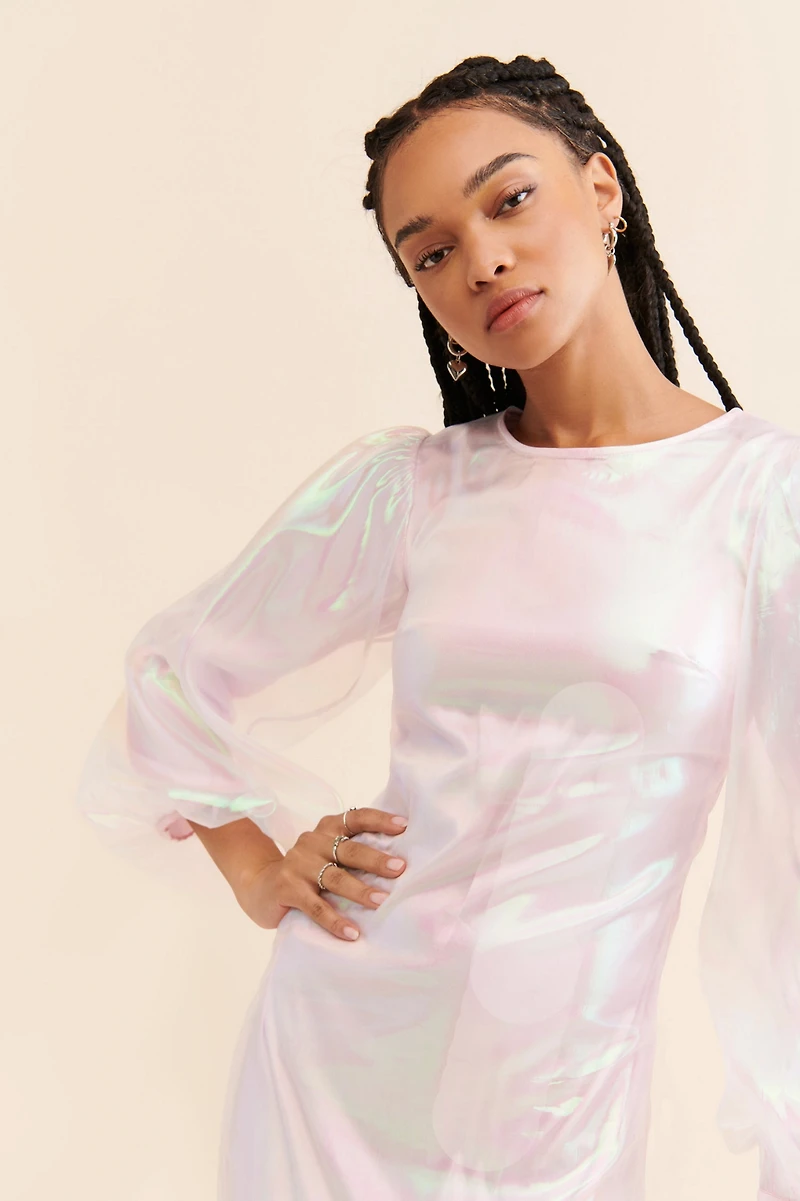 Pinnacle By Shruti Sancheti Metallic Organza Maxi Dress