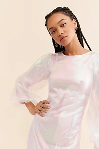 Pinnacle By Shruti Sancheti Metallic Organza Maxi Dress