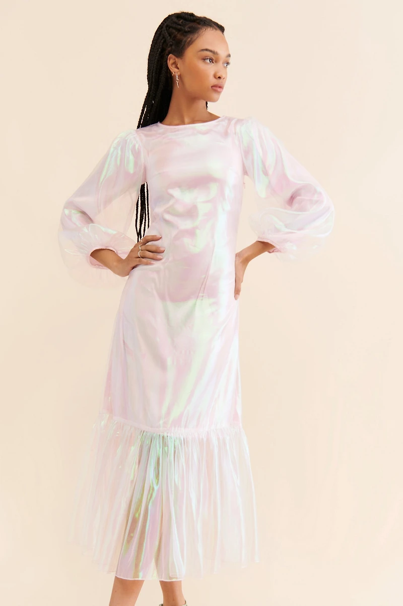 Pinnacle By Shruti Sancheti Metallic Organza Maxi Dress