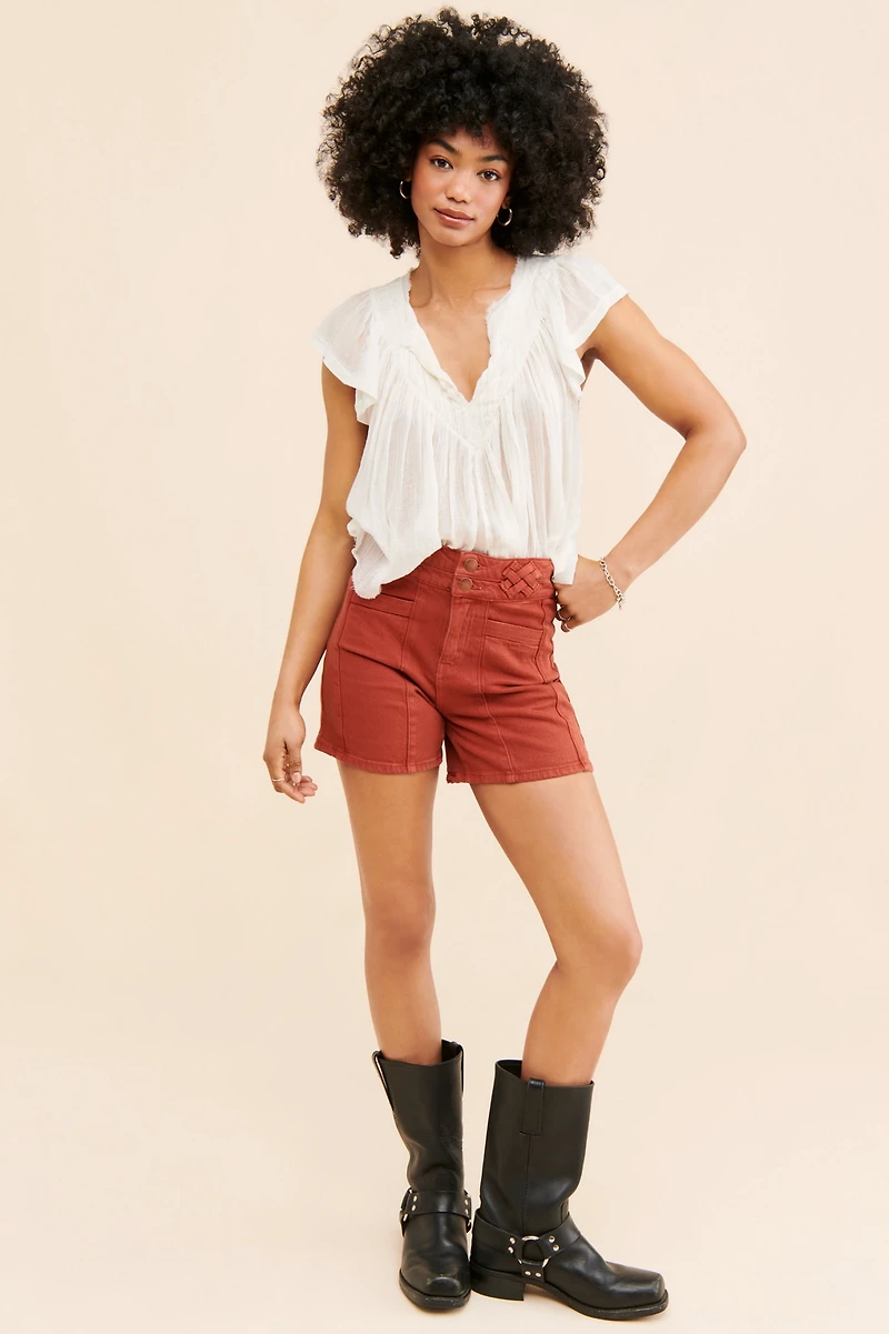 Seventy Mochi Willow High Waisted Shorts
