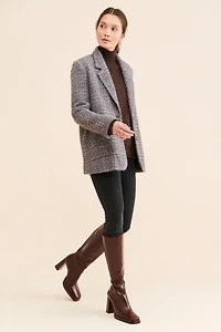 See U Soon Plaid Blazer Coat