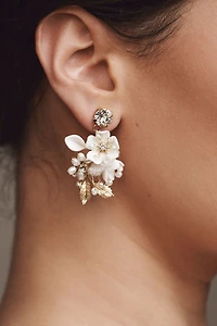 Twigs & Honey Petite Floral & Crystal Earrings