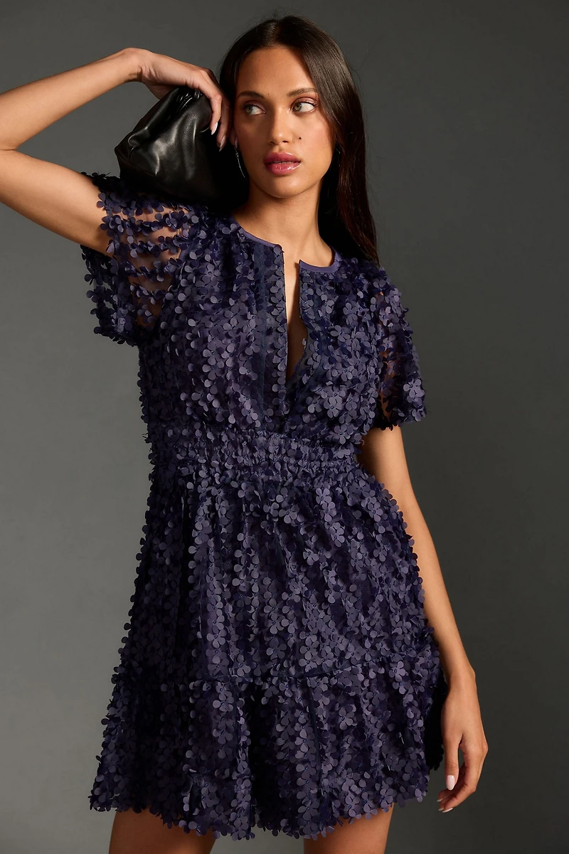 The Somerset Mini Dress: Floral Appliqué Edition