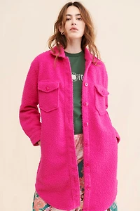 RD Style Bouclé Shirt Jacket