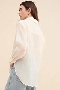 WAYF Organza Buttondown Shirt
