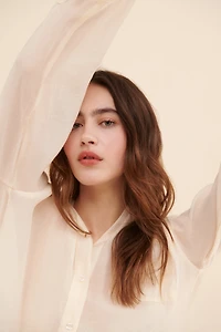 WAYF Organza Buttondown Shirt