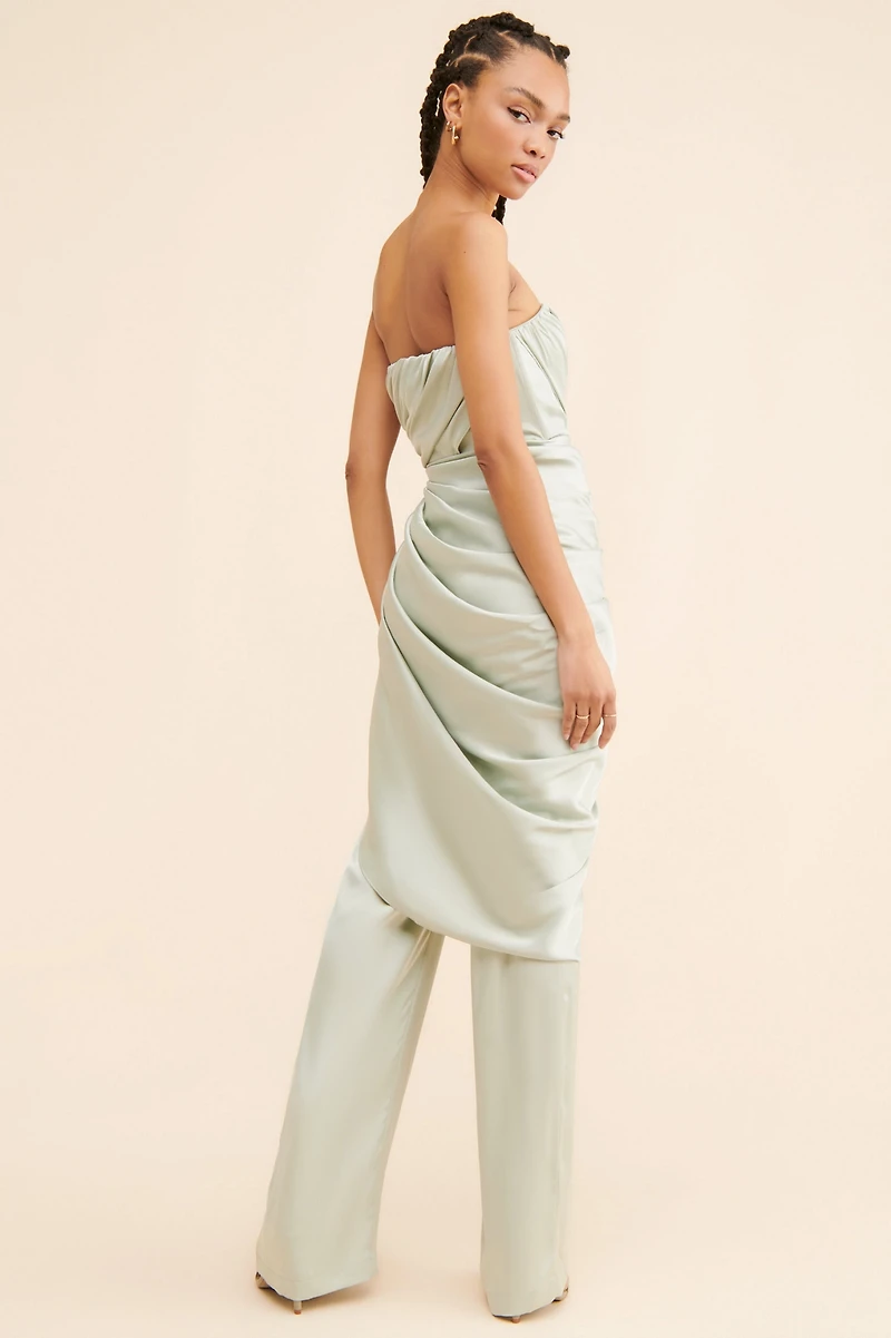 Andrea Iyamah Envo Tube Metallic Jumpsuit
