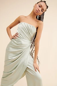 Andrea Iyamah Envo Tube Metallic Jumpsuit