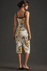 Maeve Sleeveless Square-Neck Column Midi Dress