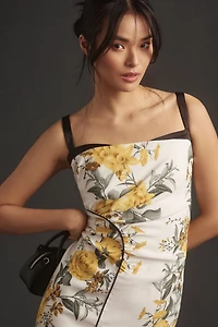 Maeve Sleeveless Square-Neck Column Midi Dress