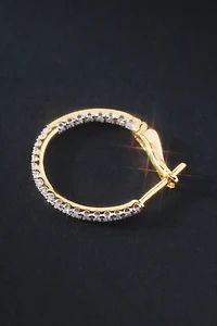 Diamond Hoop Earrings