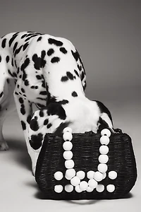 Bali Beaded Straw Satchel