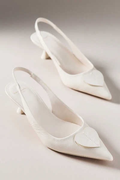 Kate Spade Lover Kitten-Heel Slingbacks