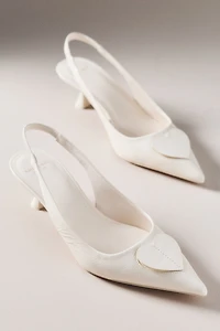 Kate Spade Lover Kitten-Heel Slingbacks