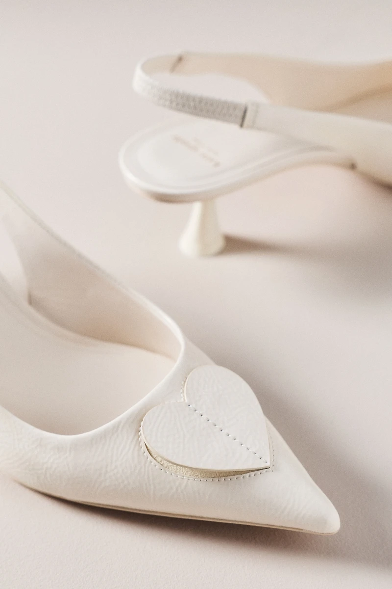 Kate Spade Lover Kitten-Heel Slingbacks