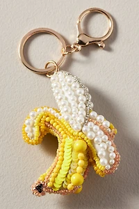 Beaded Fruit Icon Bag Charm