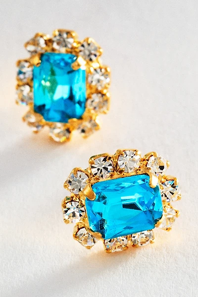 The Pink Reef Crystal Petite Stud Earrings