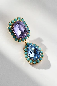 The Pink Reef Jewel Drop Neon Earrings