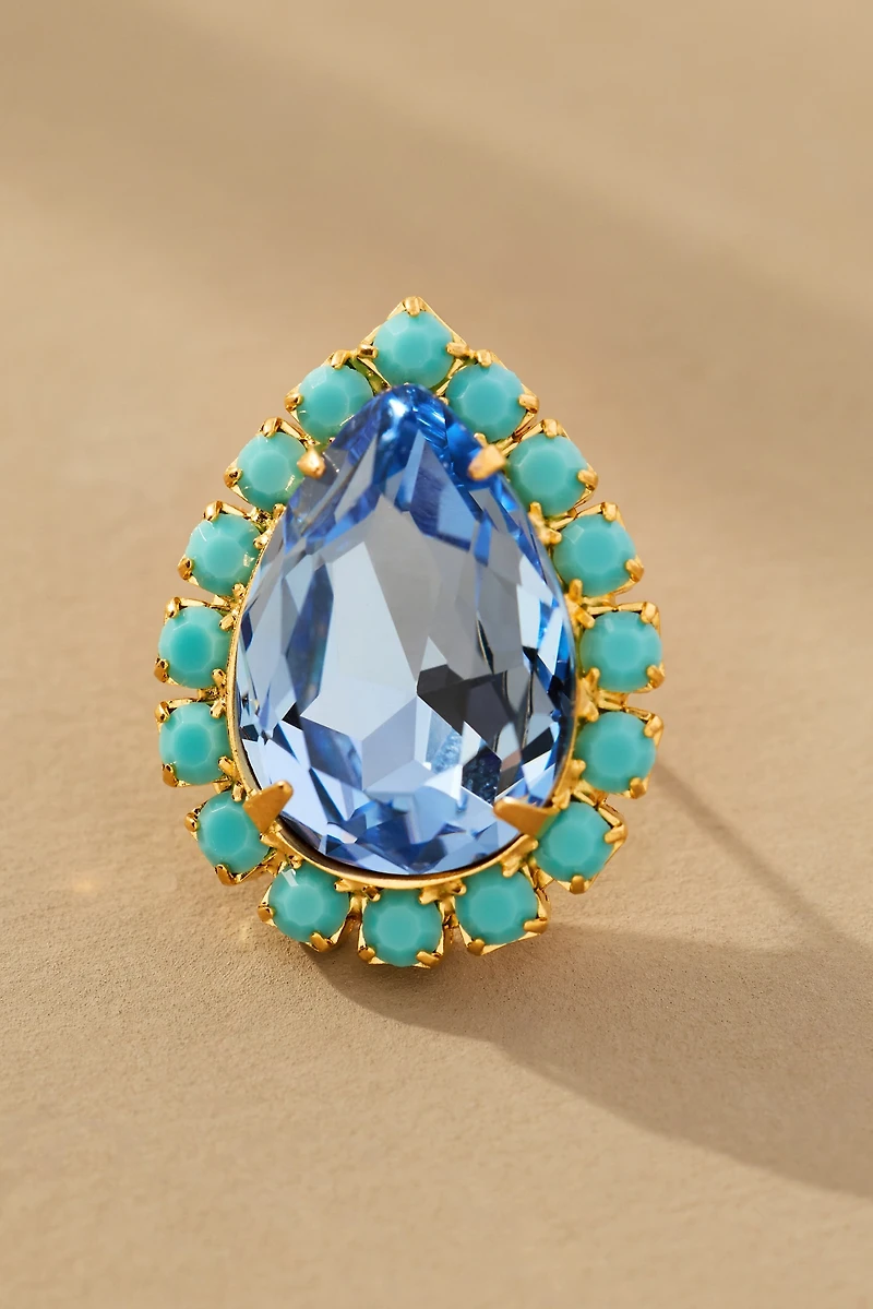 The Pink Reef Pear Stud Earrings
