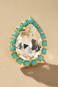 The Pink Reef Pear Stud Earrings