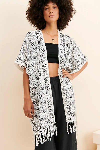 Printed Fringe Duster
