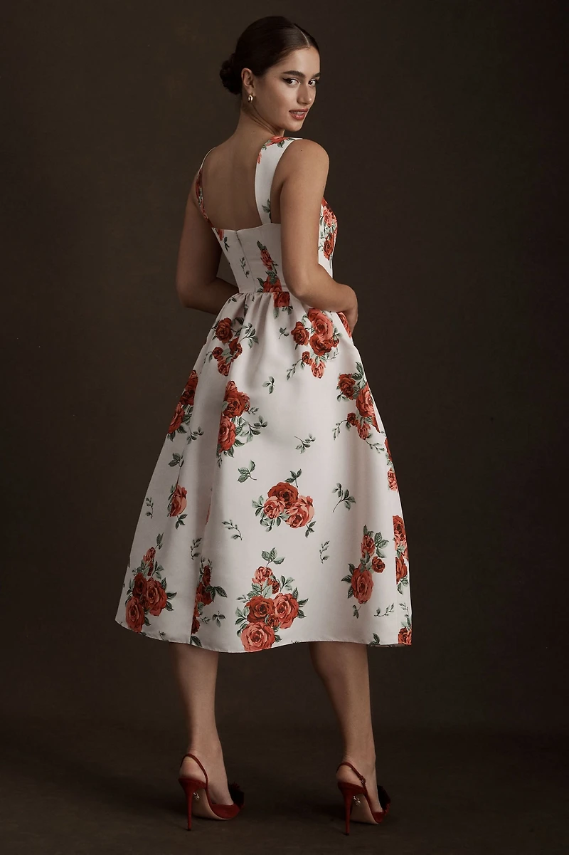 Sachin & Babi Blaine Square-Neck Midi Dress