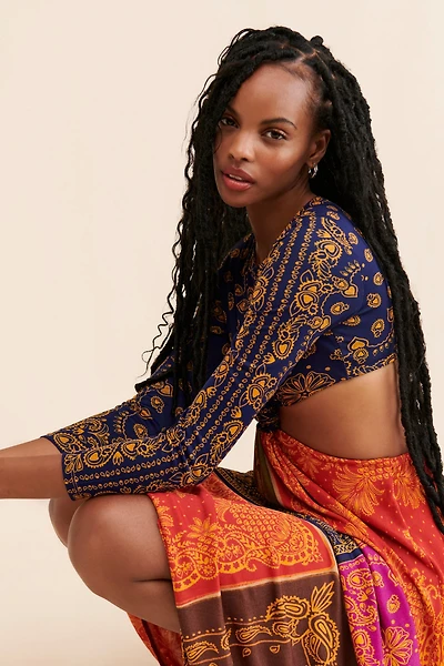 FARM Rio Bandana Dream Cut Out Maxi Dress