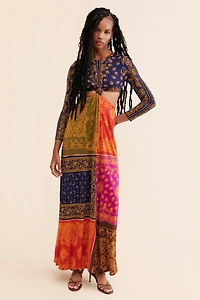 FARM Rio Bandana Dream Cut Out Maxi Dress