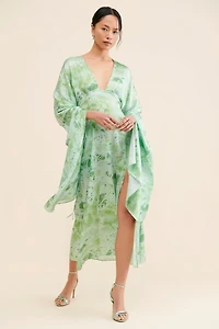 Let Me Be Midas Midi Abstract Dress
