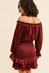 g.p.d. Off The Shoulder Ruched Dress