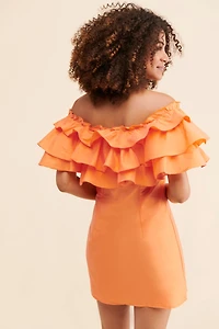 Vero Moda Ree Mini Frill Dress