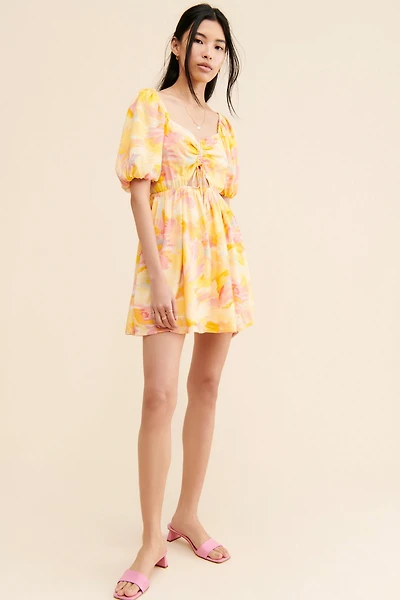 Adelyn Rae Dara Abstract Mini Dress