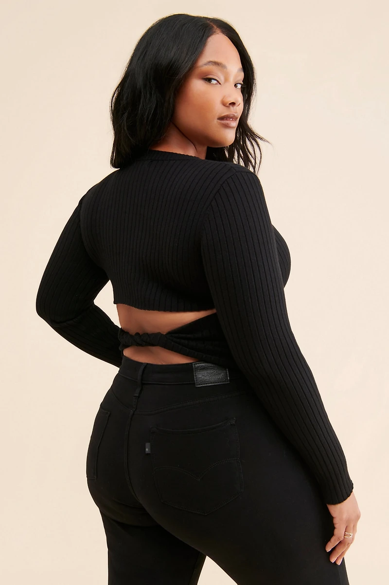 4th & Reckless Frederick Cross-Front Sweater
