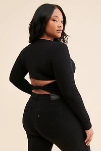 4th & Reckless Frederick Cross-Front Sweater