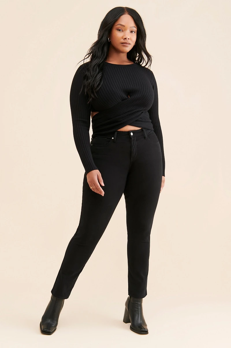 4th & Reckless Frederick Cross-Front Sweater