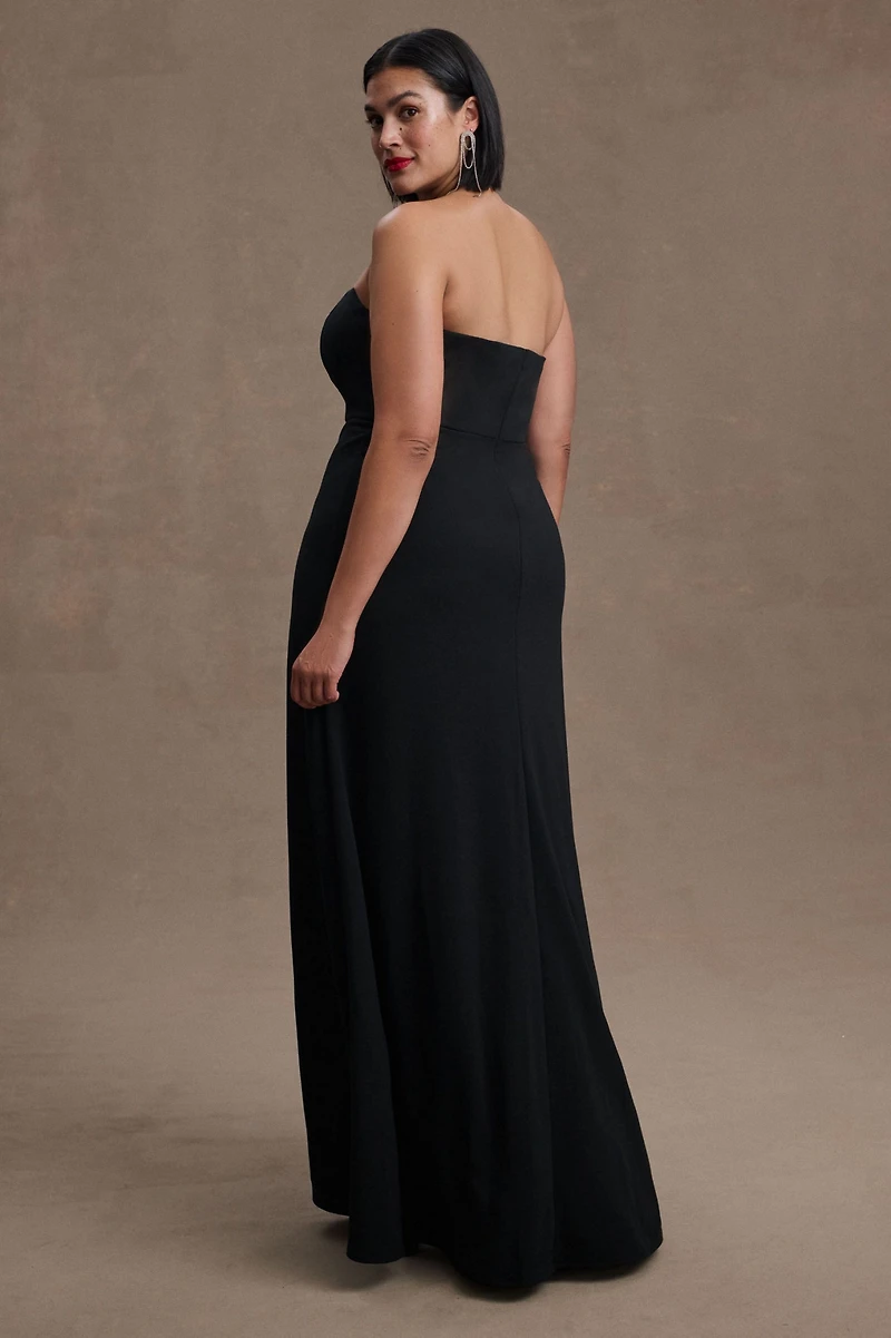 BHLDN Everly Strapless Crepe Gown