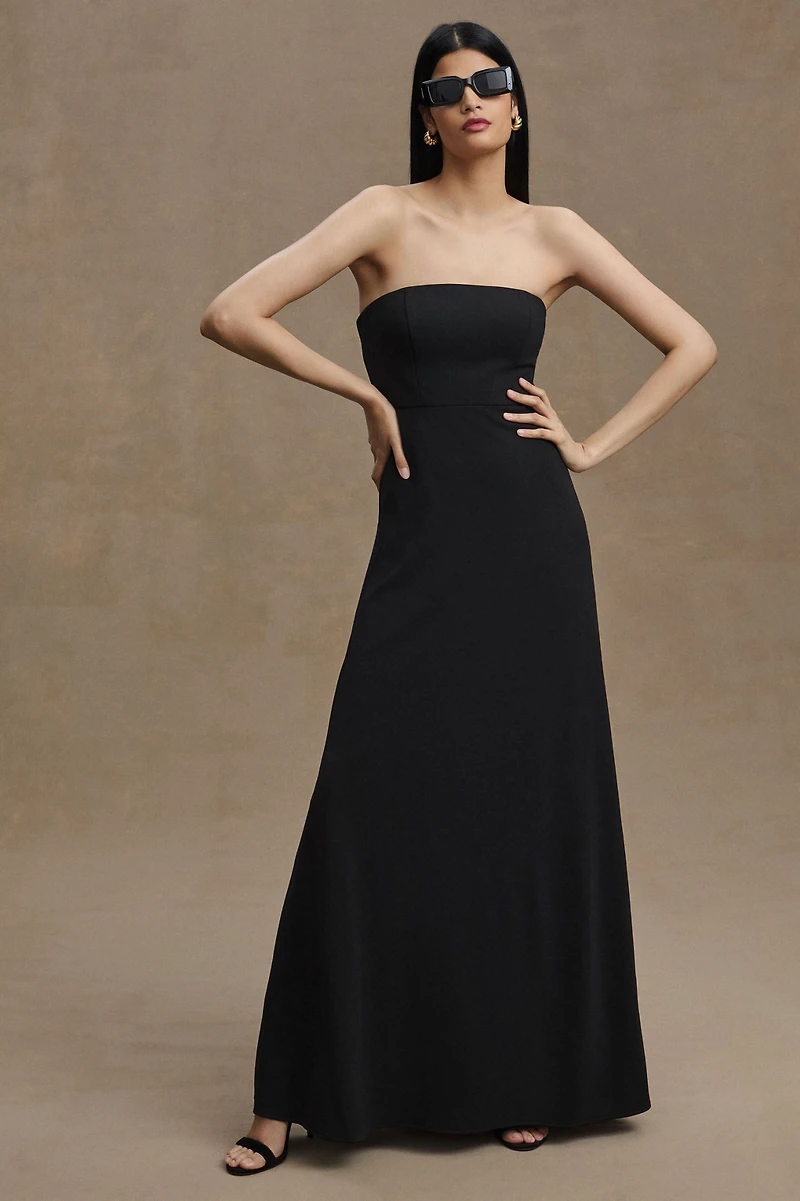 BHLDN Everly Strapless Crepe Gown