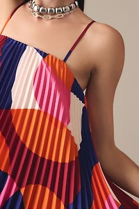 Hutch Tiered High-Low Pleated Dress