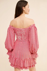 Bare Frill Mini Dress