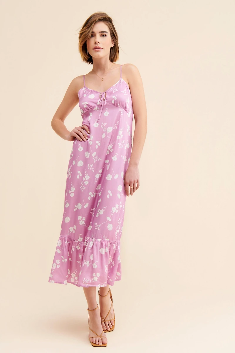 Saltwater Luxe Floral Cami Midi Dress