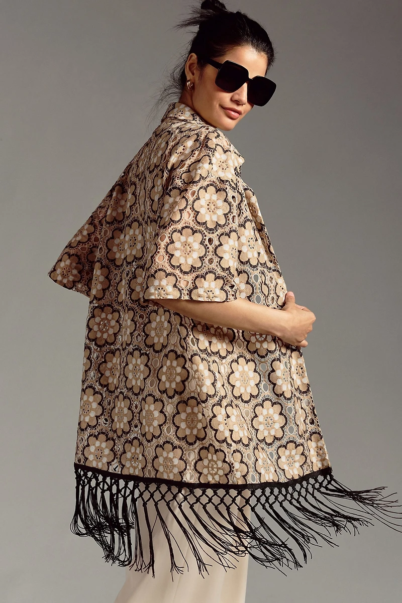 Amadi Floral Fringe Duster
