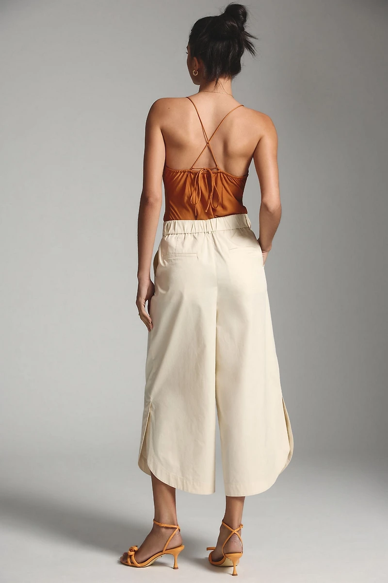 Mare Curved-Hem Chino Pants