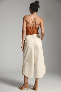 Mare Curved-Hem Chino Pants