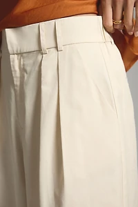 Mare Curved-Hem Chino Pants