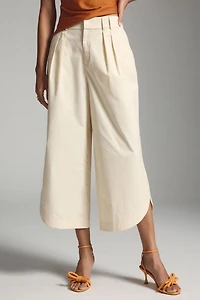 Mare Curved-Hem Chino Pants
