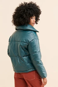 Nuuly x Apparis Billie Crinkle Vegan Leather Puffer