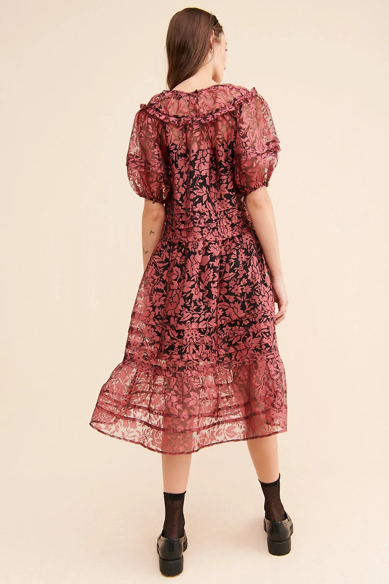 Current Air Pleated Floral Dress