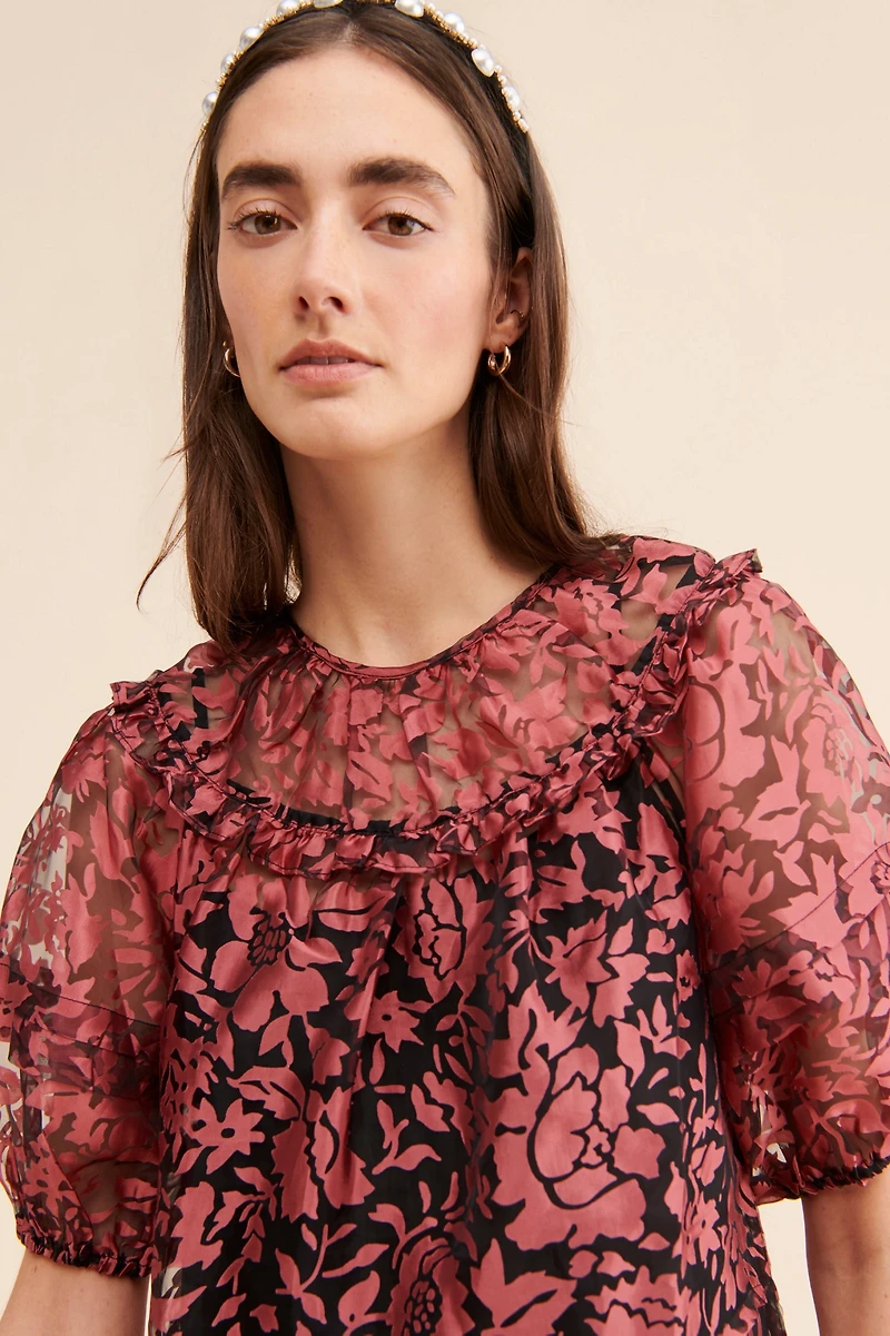 Current Air Pleated Floral Dress