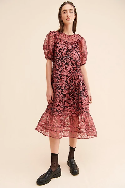 Current Air Pleated Floral Dress